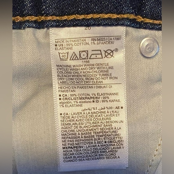 NWT Old Navy High-Waisted Button-Fly OG Straight Mini Cut-Off Jean Skirt Size26W - Picture 9 of 11